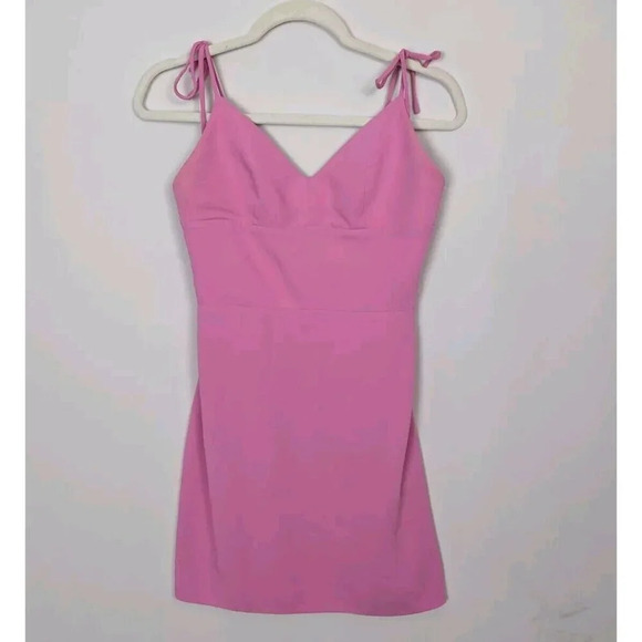 AMANDA UPRICHARD sz. M Cecilia Tie Bow Straps Mini Dress Party Cocktails Sexy - Picture 2 of 12
